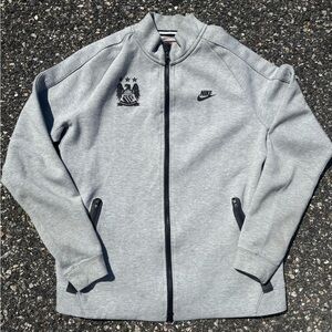 Nike Manchester City MCFC Gray Full-Zip Jacket Medium